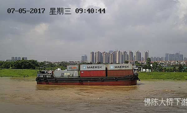 西江洪峰过境与桥梁防碰撞预警系统大数据